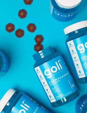Gomitas veganas de ashwagandha de Goli Nutrition, 60 unidades Goli con ashwagandha ksm-66 sabor berry de 60 gomitas