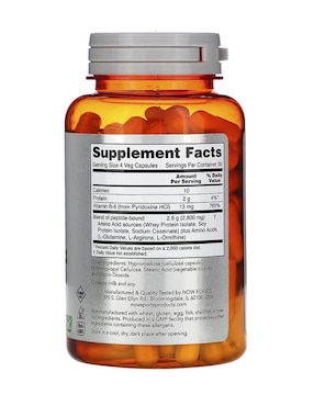 Now foods Amino Complete Now con aminoácidos de 120 cápsulas
