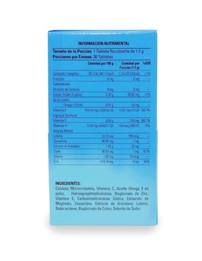 Complement Balance Pro VIS Michelson Pharma con luteina, zeaxantina y omega sabor arándano de 30 tabletas