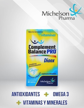 Complement Balance PRO Diaox Michelson Pharma con omega 3 de 30 tabletas