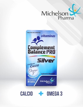 Complement Balance PRO Silver Michelson Pharma con omega 3 de 30 tabletas