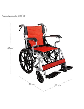 Silla de ruedas nanofort mkz-siru18poliro