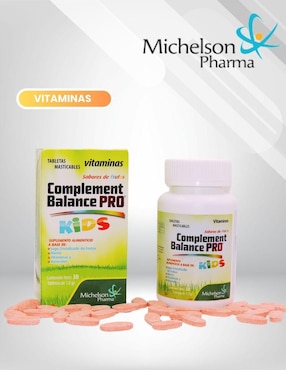 Complement Balance PRO Kids Michelson Pharma con hierro sabor frutas de 30 tabletas