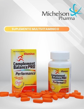 Complement Balance PRO Performance Michelson Pharma con coenzima Q10, omega 3 de 30 tabletas
