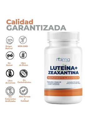 Luteína + Zeaxantina NAIMA con Naima con luteína, zeaxantina de 100 cápsulas
