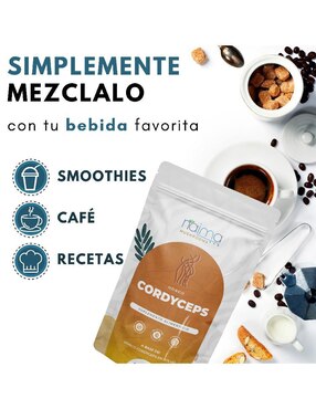 Hongo Cordyceps En Polvo NAIMA con 100 gr Naima con cordyceps sabor natural de 100 g