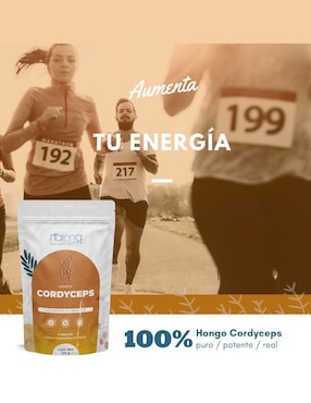 Hongo Cordyceps En Polvo NAIMA con 100 gr Naima con cordyceps sabor natural de 100 g