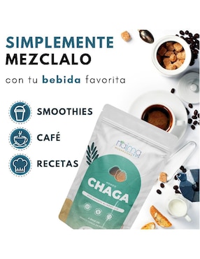 Hongo Chaga en Polvo NAIMA con 100 gr Naima con chaga sabor natural de 100 g