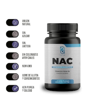 NAC N-acetilcisteína Naima con n-acetyl cysteine de 120 cápsulas