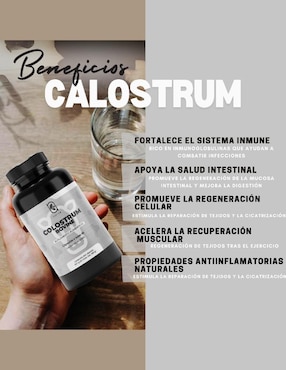 Colostrum Bovine (Calostro Bovino) Naima con calostro bovino de 240 cápsulas