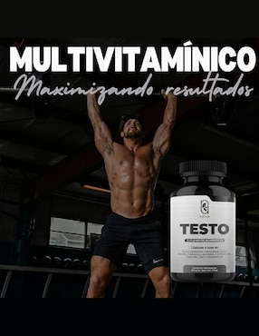 Testo Naima con ácido aspártico, fenogreco, maca negra, tribulus, arginina, citrulina, zinc, creatina y d3 de 240 cápsulas