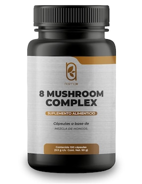 8 Mushroom Complex Naima Con Reishi, Chaga, Melena De León, Maitake, Shiitake, Cola De Pavo Y Cordyceps