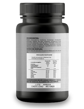 8 Mushroom Complex Naima con reishi, chaga, melena de león, maitake, shiitake, cola de pavo y cordyceps de 100 cápsulas