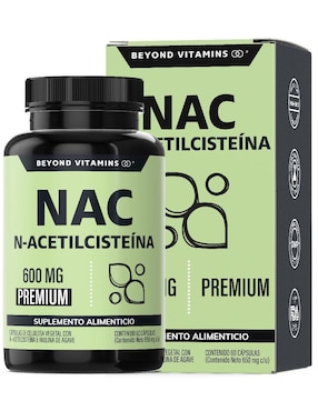 NAC N-Acetil Cisteína Con Inulina De Agave Beyond Vitamins