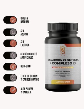 Levadura de Cerveza + Complejo B Naima con complejo b y levadura de cerveza de 100 cápsulas