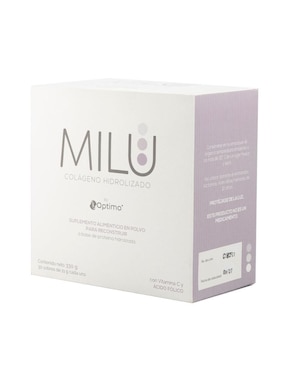 Suplemento alimenticio para reconstruir Milu Colágeno Hidrolizado con colágeno hidrolizado,ácido fólico, vitamina C de 330 g