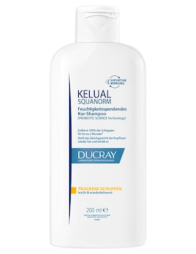 Shampoo dermatológico caspa seca para cabello seco Kelual Squanorm Ducray 200 ml