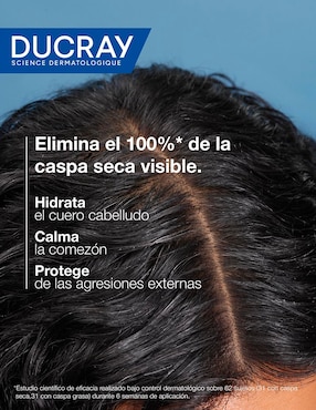 Shampoo dermatológico caspa seca para cabello seco Kelual Squanorm Ducray 200 ml