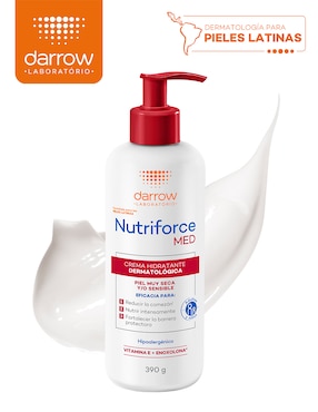 Crema para cuerpo recomendada para calmar la piel día Darrow Nutriforce Med para piel seca