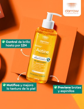 Limpiador facial Actine oil control Darrow para acné