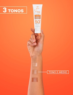 Protector solar FPS 50 Dermatológico Facial Actine Colors Medio Darrow 40 g