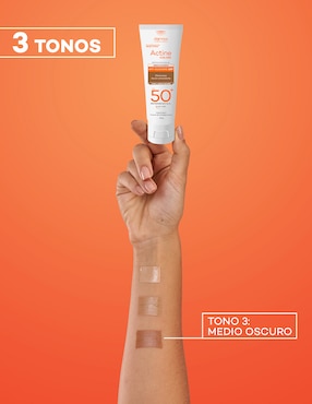 Protector solar FPS 50 Dermatológico Facial Actine Colors Medio Oscuro Darrow 40 g