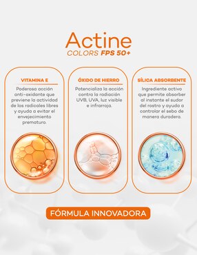 Protector solar FPS 50 Dermatológico Facial Actine Colors Medio Oscuro Darrow 40 g