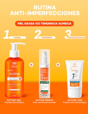 Limpiador facial Gel Vitamina C Darrow Actine para acné
