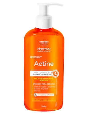 Limpiador facial Gel Vitamina C Darrow Actine para acné
