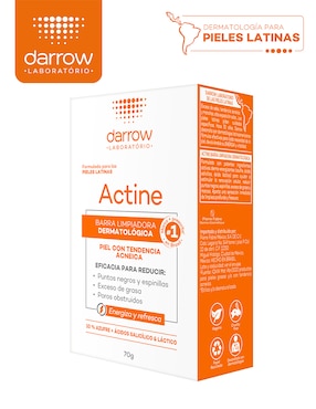 Jabón facial Actine Darrow  para disminuir puntos negros