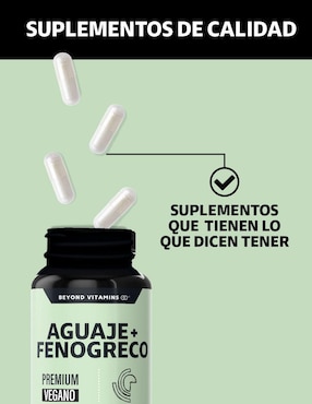 Aguaje + Fenogreco Beyond Vitamins de 60 cápsulas