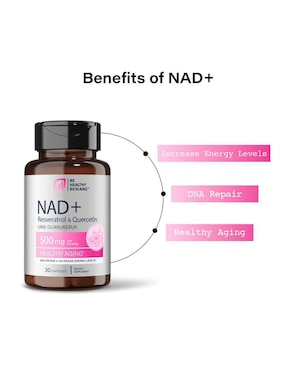 NAD+ Naturelab con nad+ (nicotinamide adenine dinucleotide) de 30 cápsulas