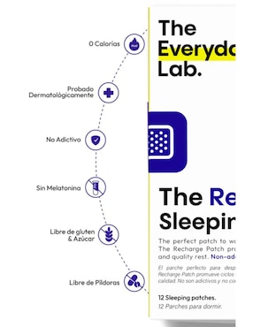 Recharge Sleeping Patch The Everyday Lab de 12 PARCHES