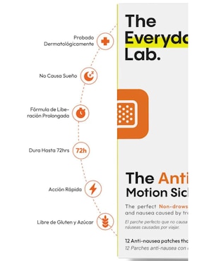 Anti- Nausea Motion Sickness The Everyday Lab de 12 PARCHES