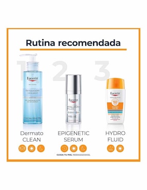 Tratamiento facial Hydrofluid Eucerin Sun para eliminar el brillo