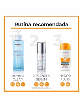 Tratamiento facial Hydrofluid Eucerin Sun para eliminar el brillo