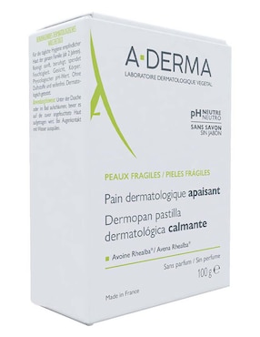 Jabón Dermopan barra dermatológica Aderma para calmar la piel