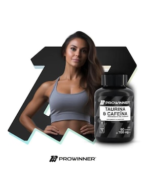Taurina y Cafeína Prowinner Prowinner con cafeína de 60 cápsulas