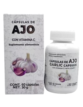 Ajo con vitamina C Pretty bee Pretty Bee de 60 cápsulas
