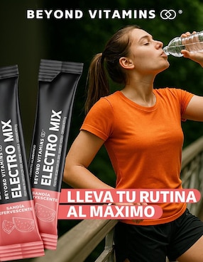 Electrolitos sin azúcar efervescente Beyond Vitamins sabor sandia de 180 g