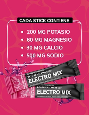 Electrolitos sin azúcar efervescente Beyond Vitamins sabor frutos rojos de 160 g