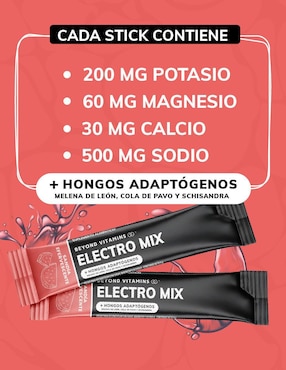 Electrolitos sin azúcar efervescente con hongos Beyond Vitamins sabor sandia de 180 g