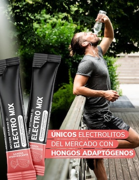 Electrolitos sin azúcar efervescente con hongos Beyond Vitamins sabor sandia de 180 g