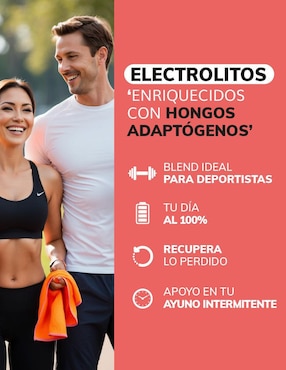 Electrolitos sin azúcar efervescente con hongos Beyond Vitamins sabor sandia de 180 g