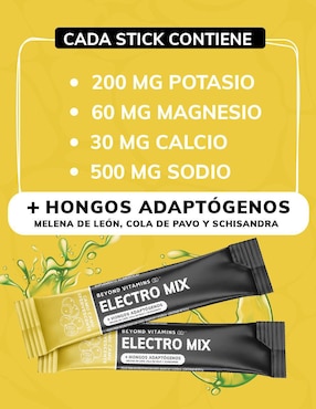 Electro Mix con Hongos Adaptógenos Beyond Vitamins sabor camu camu de 180 g