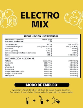 Electro Mix con Hongos Adaptógenos Beyond Vitamins sabor camu camu de 180 g