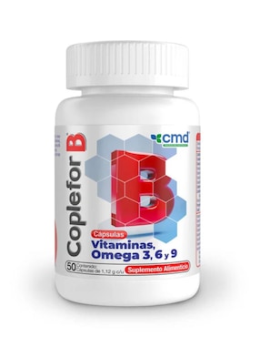 Coplefor B Omega 3, 6 Y 9, Complejo B Cmd de 50 cápsulas