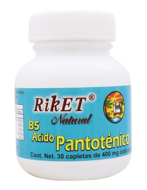 Vitamina B5 Pantotenico Riket Natural Riket Natural de 30 cápsulas
