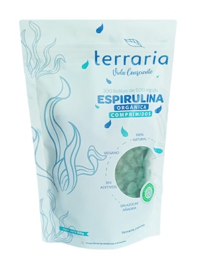 Espirulina en Comprimidos Terraria con alga espirulina sabor original de 150 g