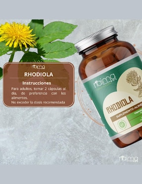 Rhodiola Adaptogens Naima de 120 cápsulas